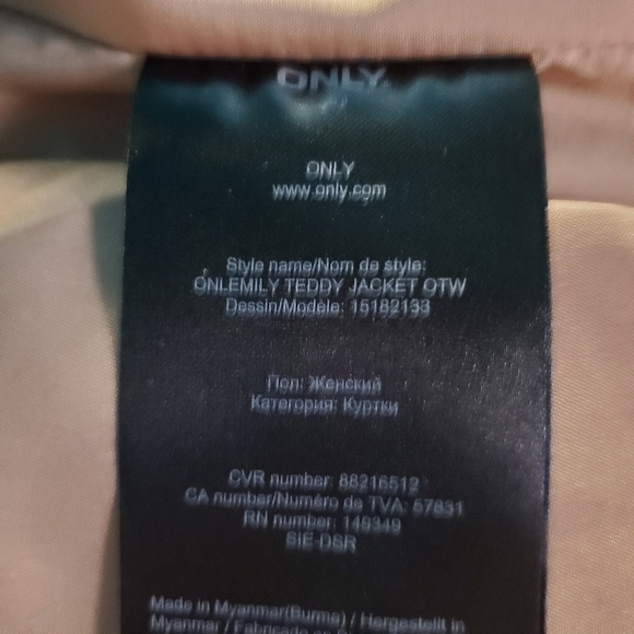 Only Teddy Jacket Medium NWOT - Picture 7 of 11